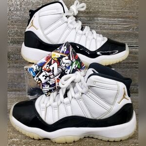 Air Jordan Retro 11 DMP Gratitude White Black 378038-170 Youth Size 4Y